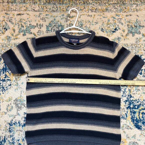 Forever Creative Cotton Striped Knit T-Shirt - Picture 3 of 4
